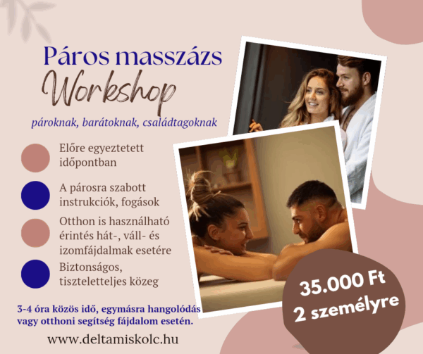 Ajándékutalvány - Páros masszázs workshopra