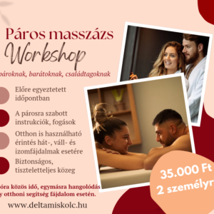 Ajándékutalvány - Páros masszázs workshopra